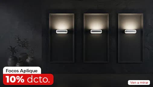 Focos aplique, 10% de descuento