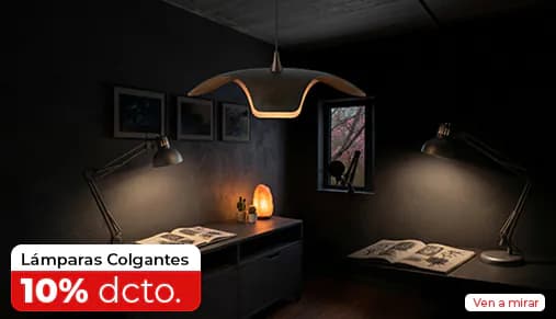 Lámparas colgantes, 10% de descuento