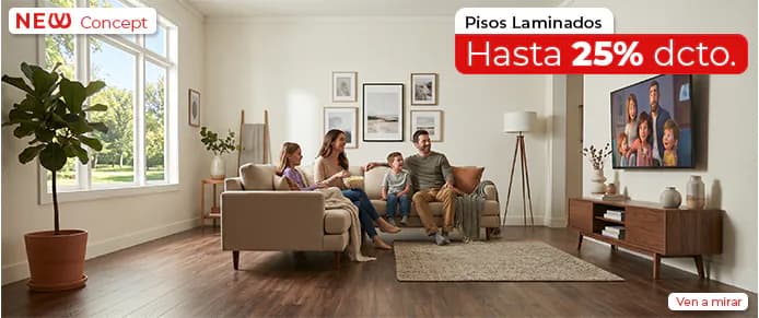 Pisos laminados, hasta 25% de descuento