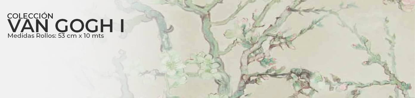 Ambiente con papel mural de la colección Van Gogh I